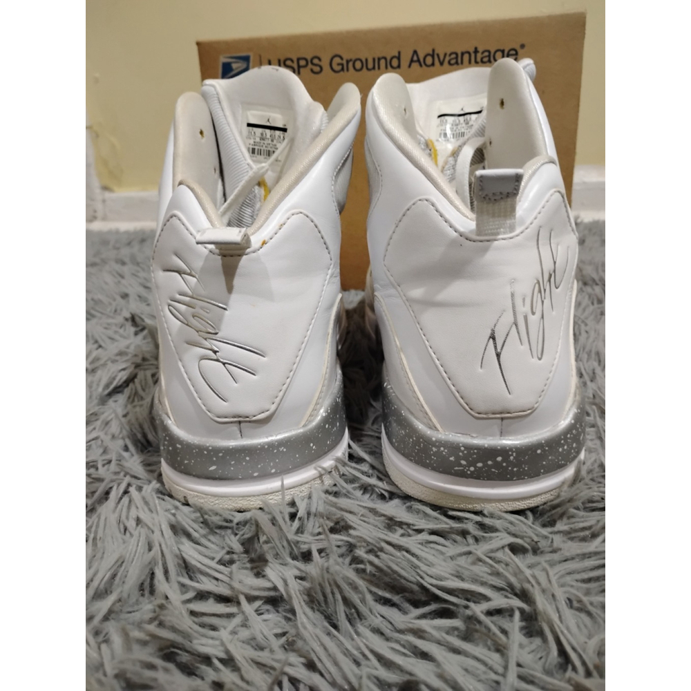 Nike Air Jordan(2013) Flight SC-3 Men Size 11.5 White Silver Sneakers 629877-100 - Picture 5 of 12
